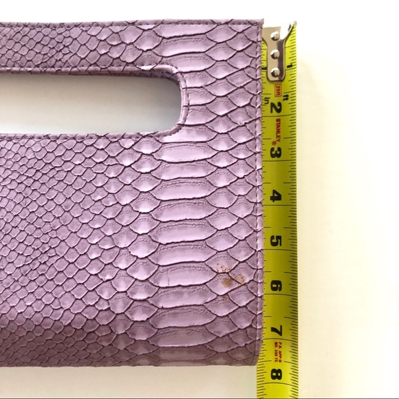 Oversized Python Clutch NWOT - Picture 10 of 10